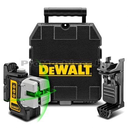 Лазерен нивелир линеен зелен 3 лъча  20м - Dewalt DW089CG