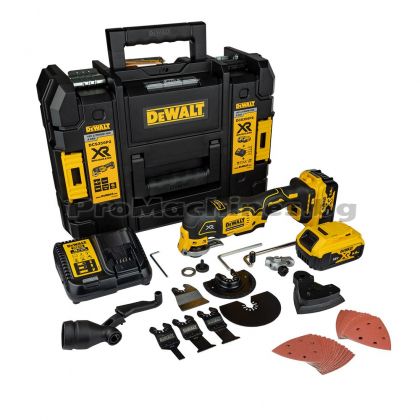 Мултифункционален осцилиращ инструмент безчетков 18V XR 2x5.0Ah - Dewalt DCS356P2