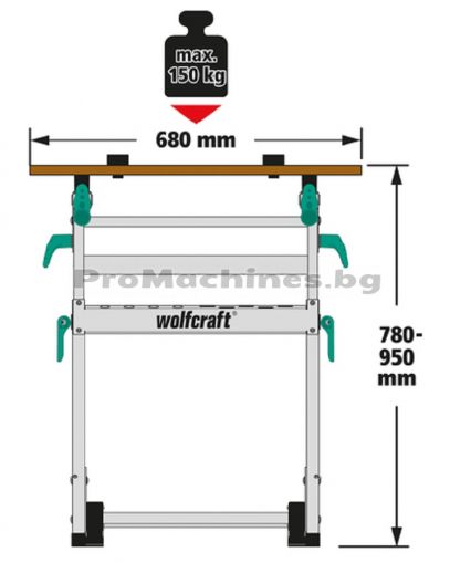 Работна маса многофункционална - Wolfcraft Master 700 