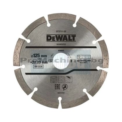 Диамантен диск за сухо рязане DeWALT DT3711, 125 x 22.23 x 1.8 мм