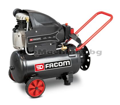 Kомпактен маслен компресор на Facom с директно задвижване 24l