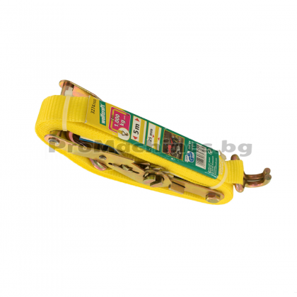 Колан за укрепване 1т - с тресчотка и кука  5м - WOLFCRAFT 3274000