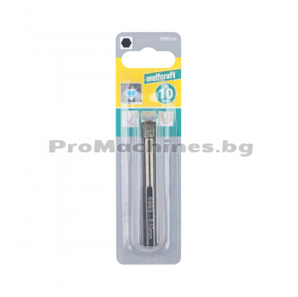 Боркорона за керамика и гранитогрес  10мм - WOLFCRAFT 5993000