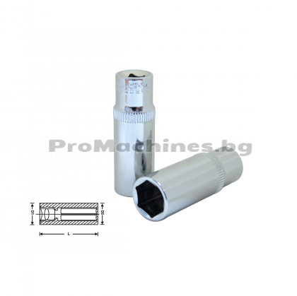  Вложка шестостенна удължена 1/2 20мм  - Bolter XG53038