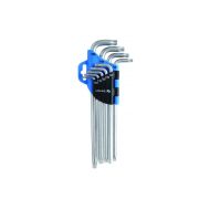HT1W818 Комплект ключове шестостенни 9 бр TORX екстра дълги Hogert
