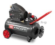 Въздушен компресор Facom 50l с интегрирана макара